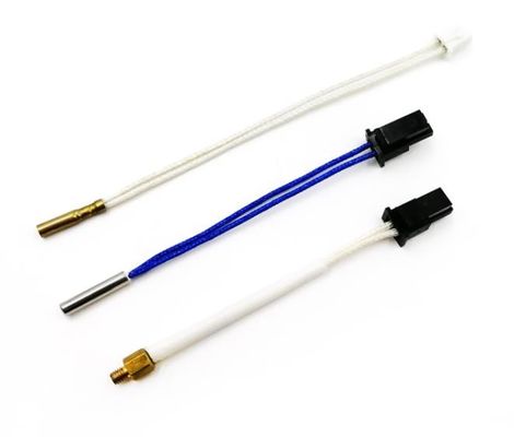 NTC 100k de Temp Sensor de la impresora del cable 3d de la fibra de vidrio con la punta de prueba del hilo M12