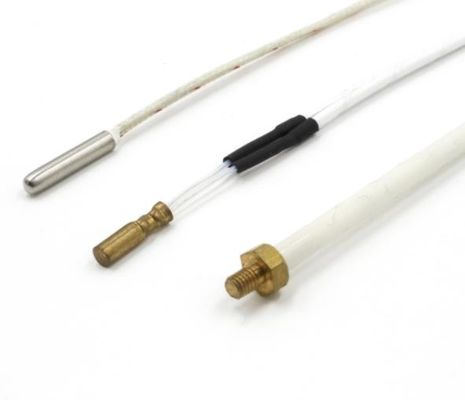 NTC 100k de Temp Sensor de la impresora del cable 3d de la fibra de vidrio con la punta de prueba del hilo M12